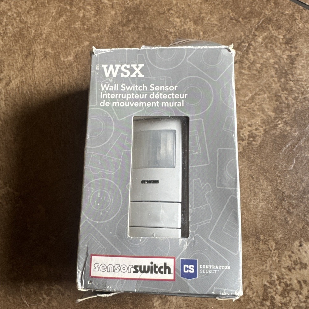 Occupancy Sensor Wall Switch WSX WH LED Passive Infrared Single Relay White